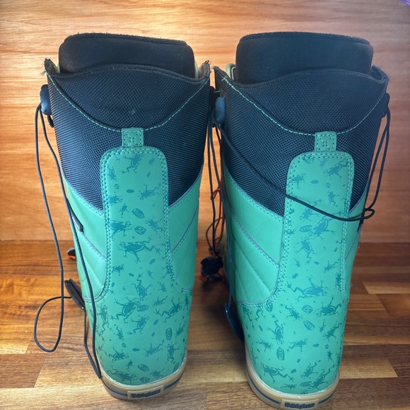 THIRTYTWO SNOWBOARD BOOTS GREEN SIZE M 7.5 SEXTON FIT FALL 2011 - Picture 3 of 9